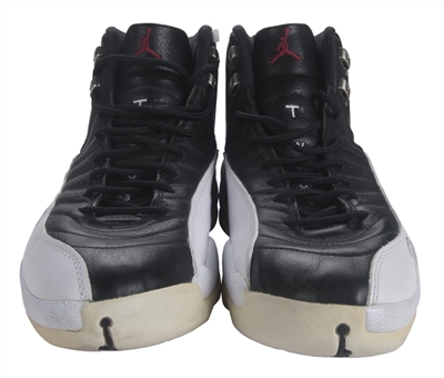 1997 Michael Jordan Game Used & Signed Chicago Bulls Air Jordan XII Sneakers (MEARS & PSA/DNA)